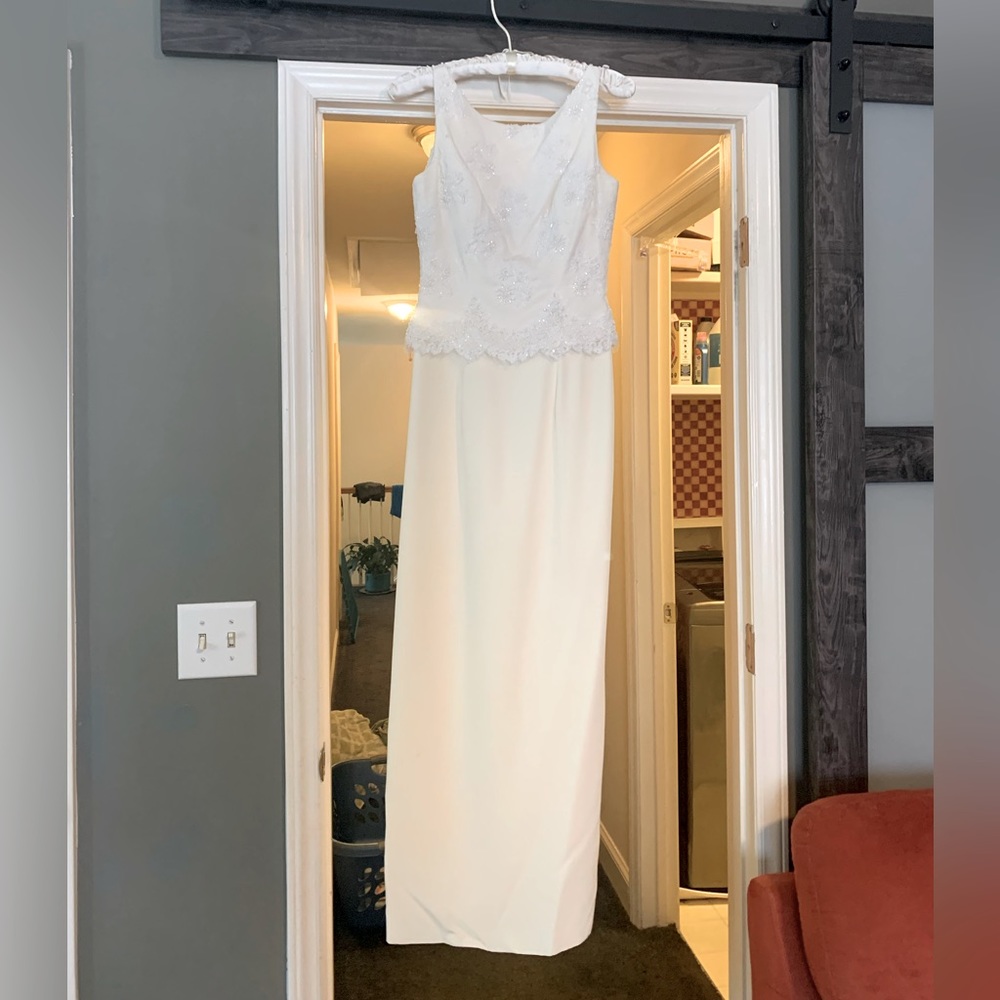 Jovani New York Ivory Wedding Dress, sz 6